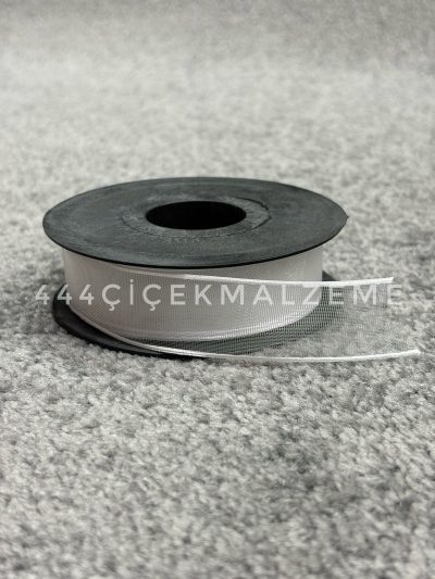 Beyaz Şifon Kurdele 2.5 Cm