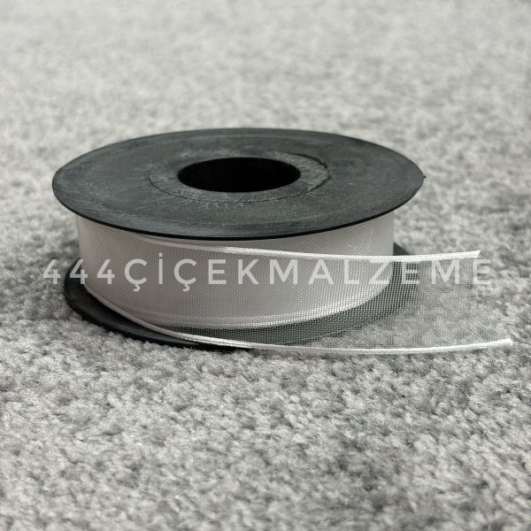Beyaz Şifon Kurdele 2.5 Cm