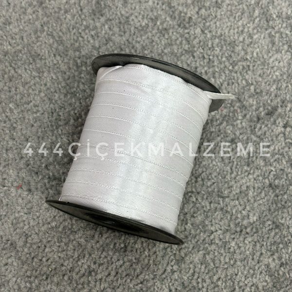 İnce Beyaz Saten Kurdele 1 Cm