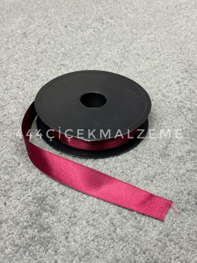 Bordo Saten Kurdele 2.5 Cm
