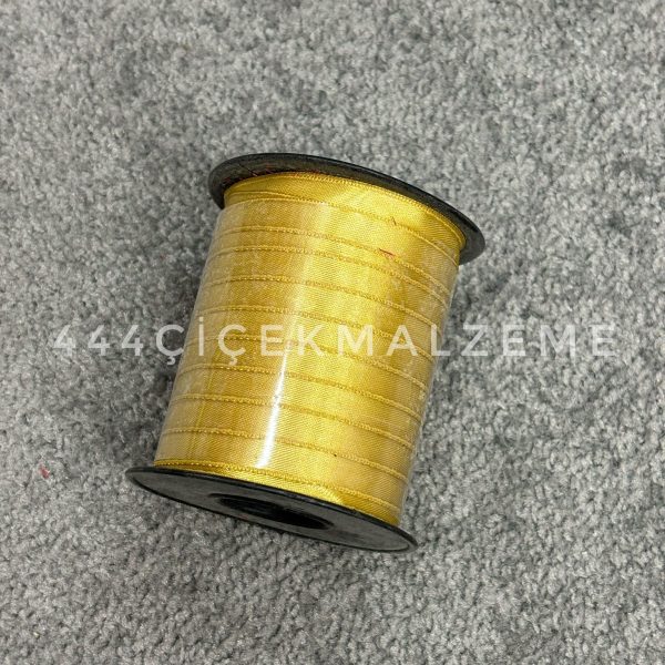 İnce Gold Saten Kurdele 1 Cm