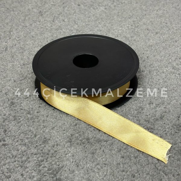Gold Saten Kurdele 2.5 Cm