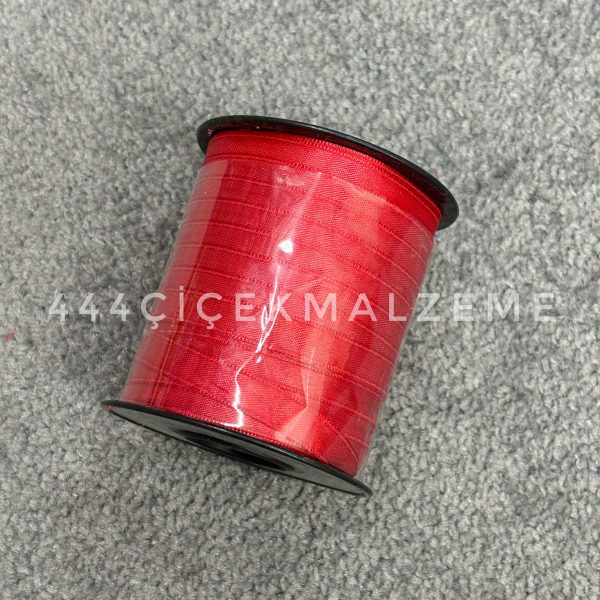 İnce Kırmızı Saten Kurdele 1 Cm