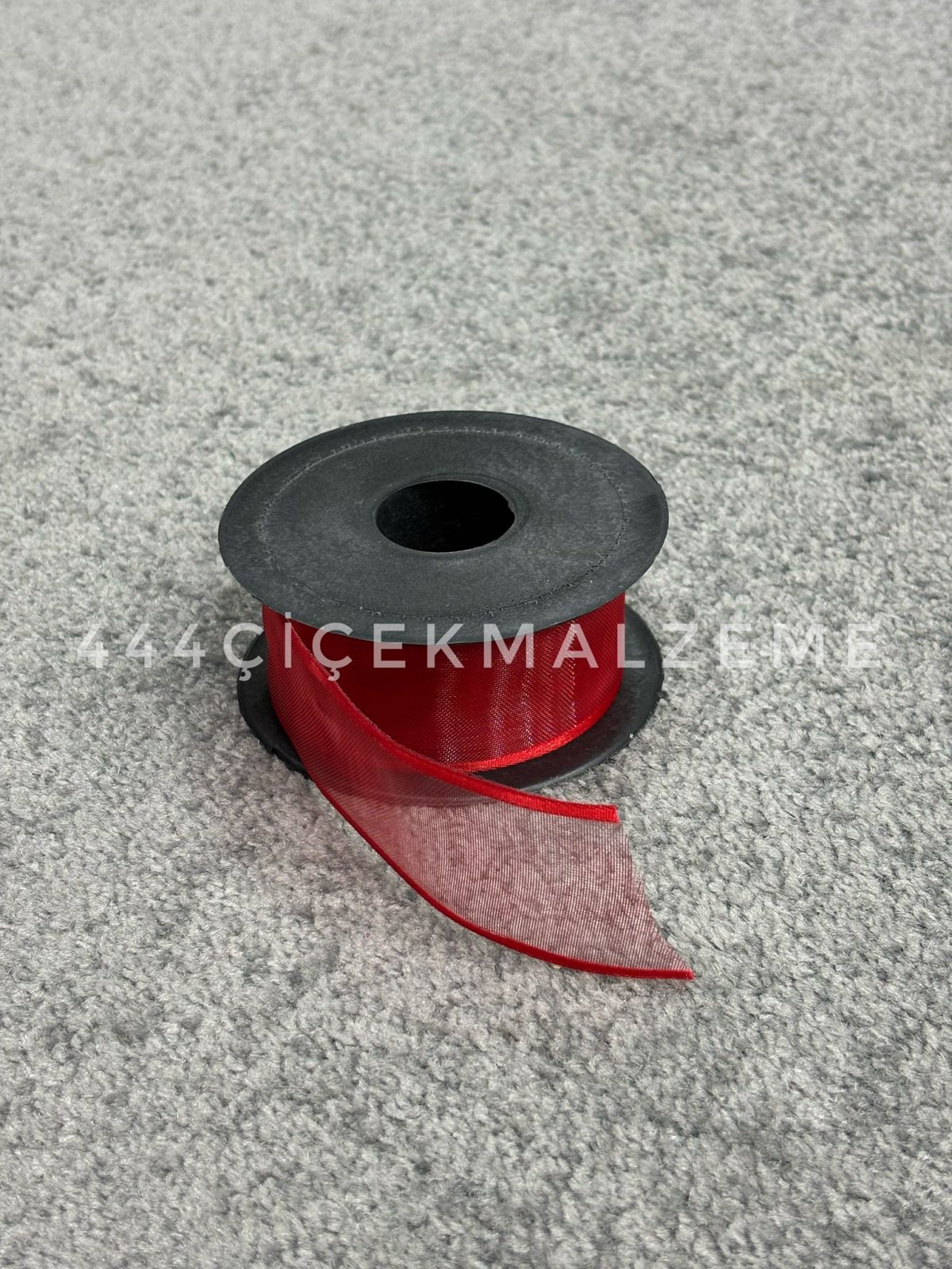 kırmızı-4cm-şifon Kalın Kırmızı Şifon 4 Cm - Görsel 1