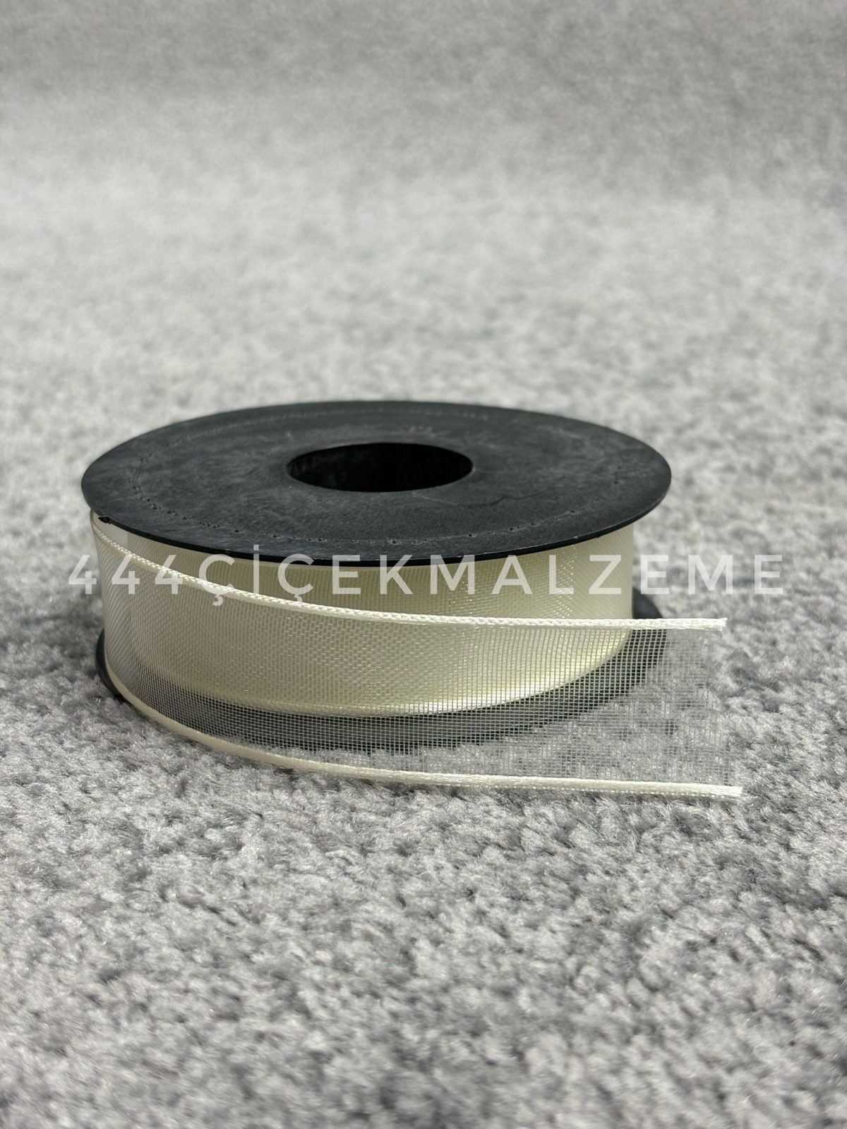 Krem Şifon Kurdele 2.5 Cm - Görsel 1