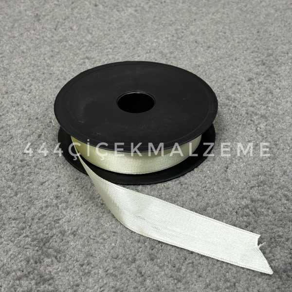 Krem Saten Kurdele 2.5 Cm