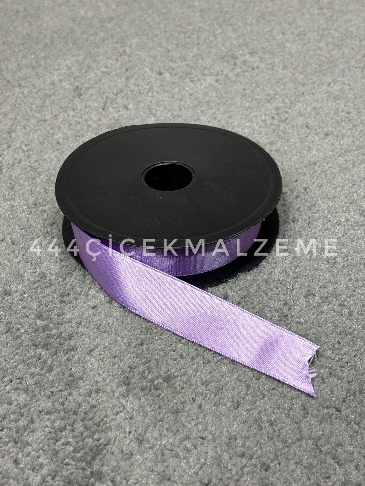 lila Lila Saten Kurdele 2.5 Cm - Görsel 1