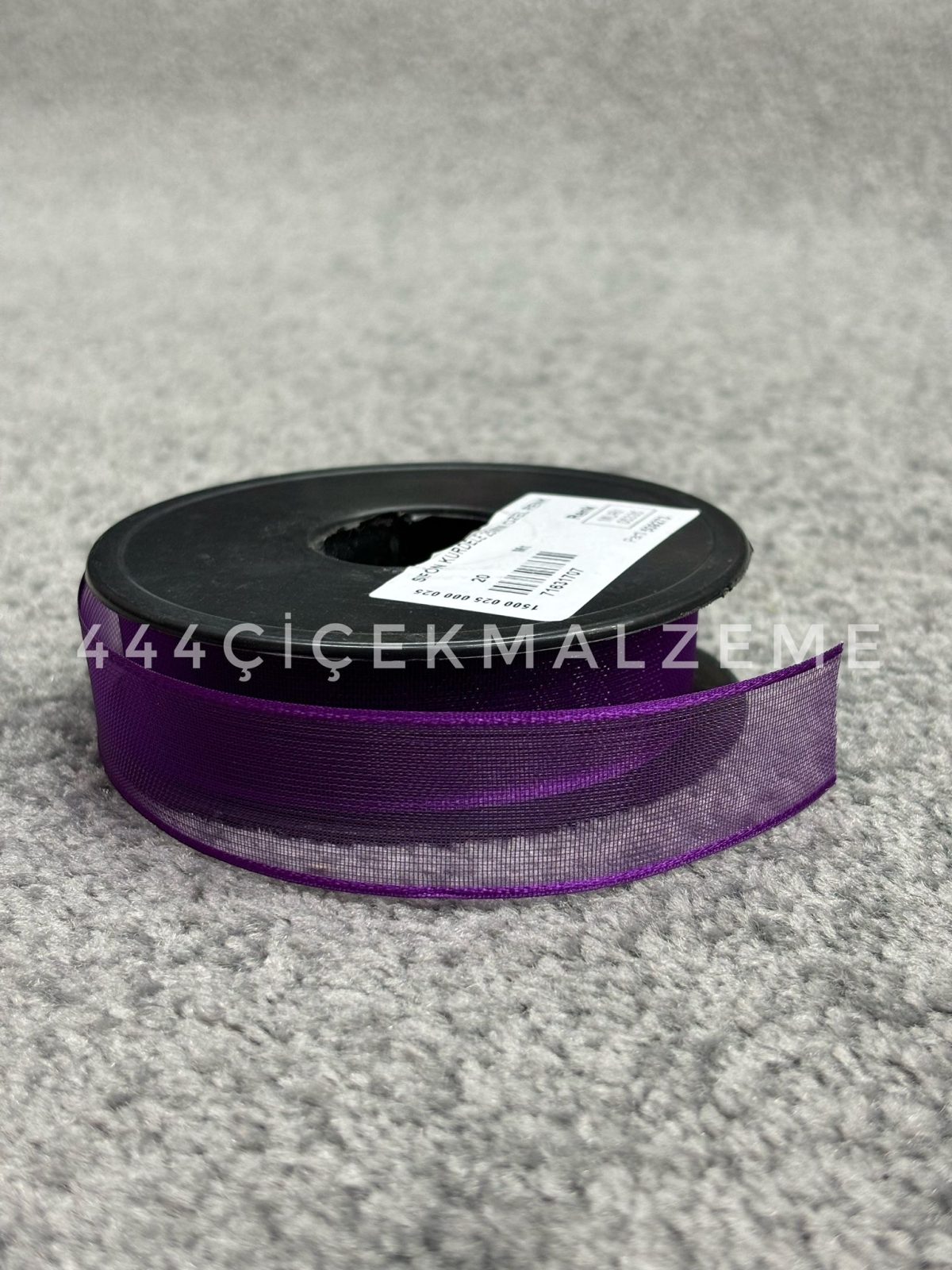 mor Mürdüm Mor Şifon Kurdele 2.5 Cm - Görsel 1