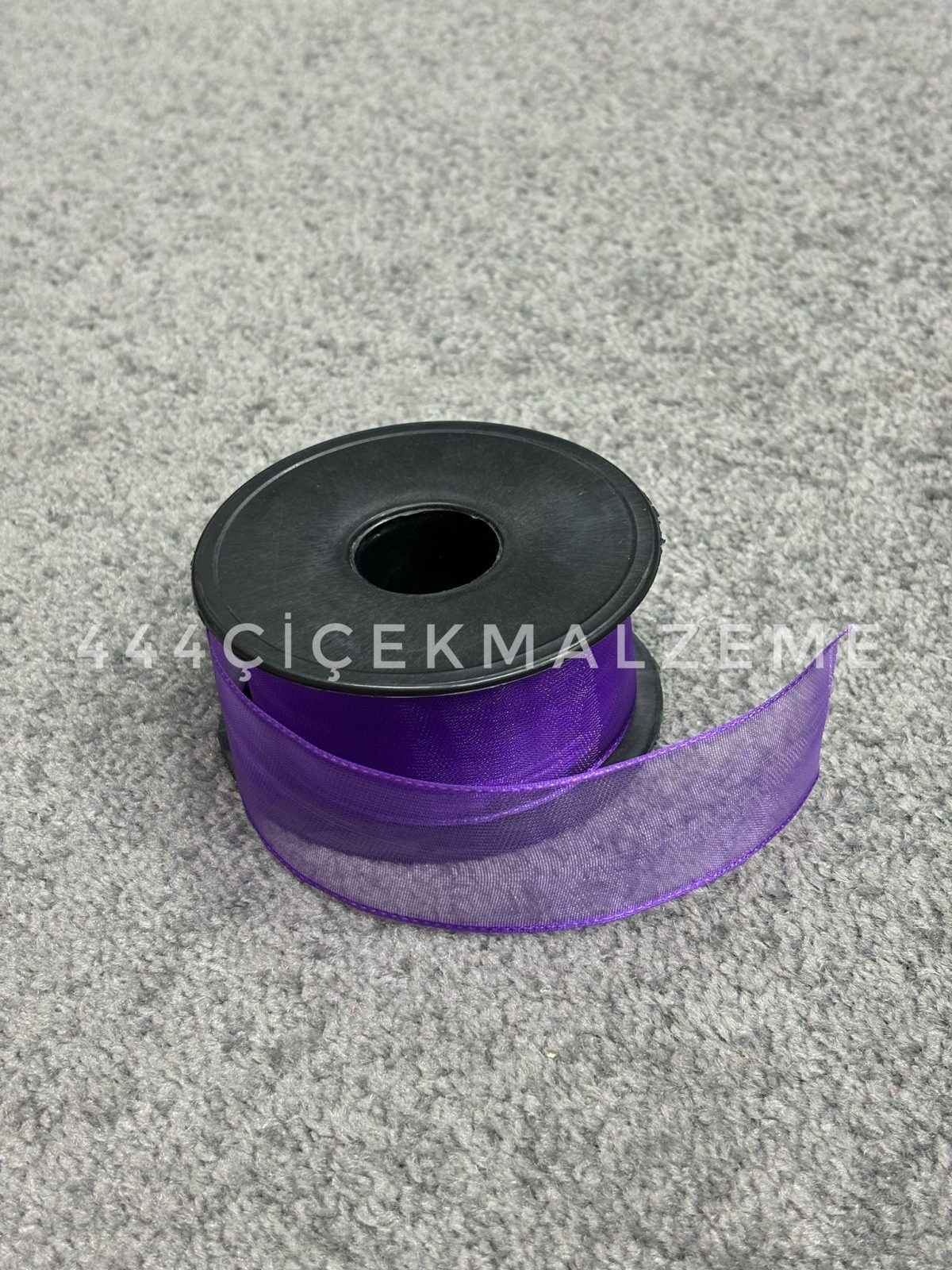 mor-4cm-şifon Kalın Mor Şifon 4 Cm - Görsel 1