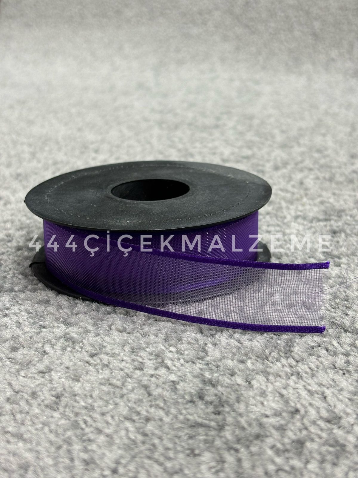 mürdüm Mor Şifon Kurdele 2.5 Cm - Görsel 1