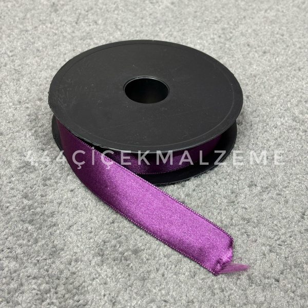 Mürdüm Mor Saten Kurdele 2.5 Cm