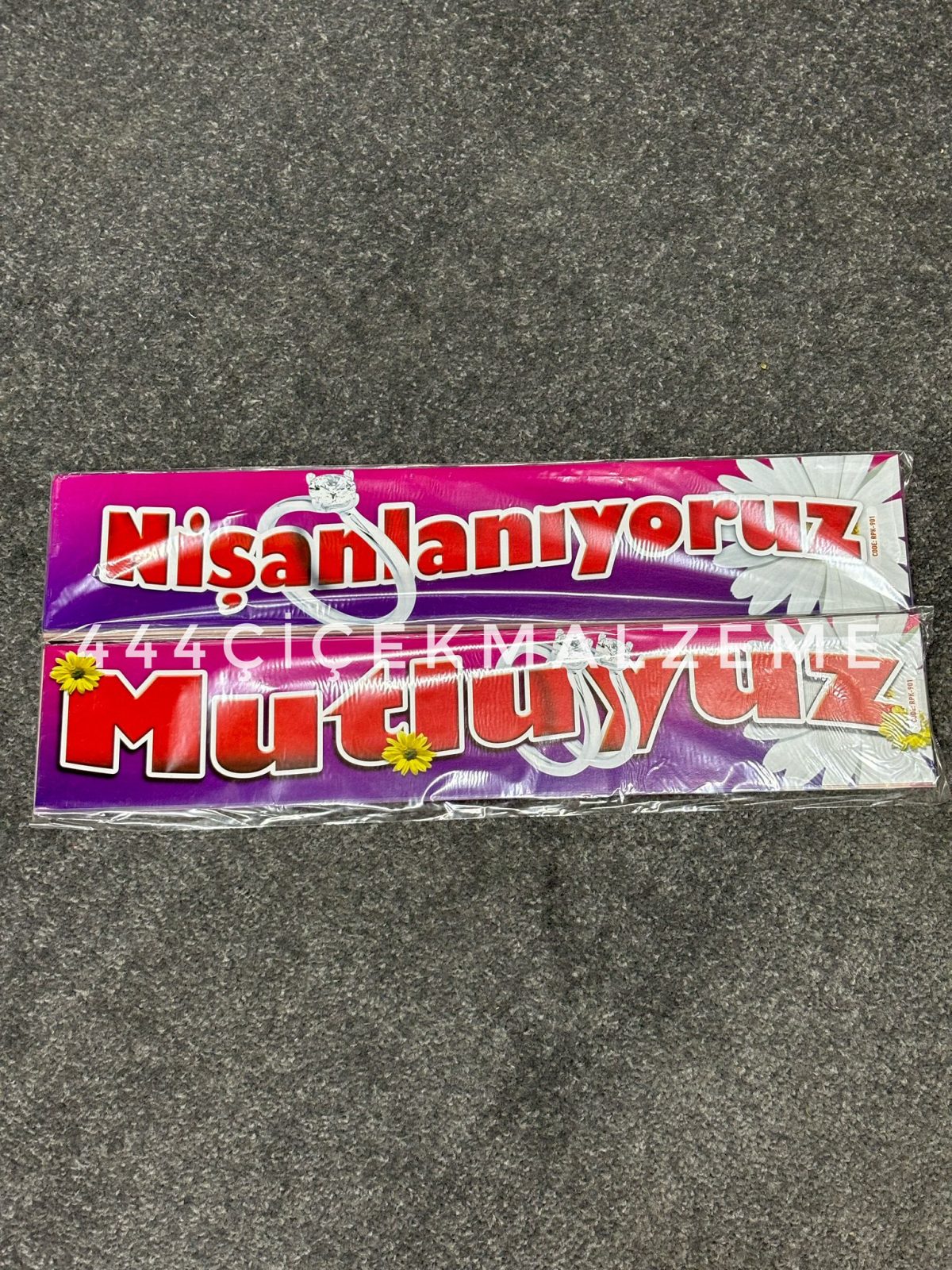 nişanlanıyoruz Nişanlanıyoruz-Mutluyuz Plakalık - Görsel 1