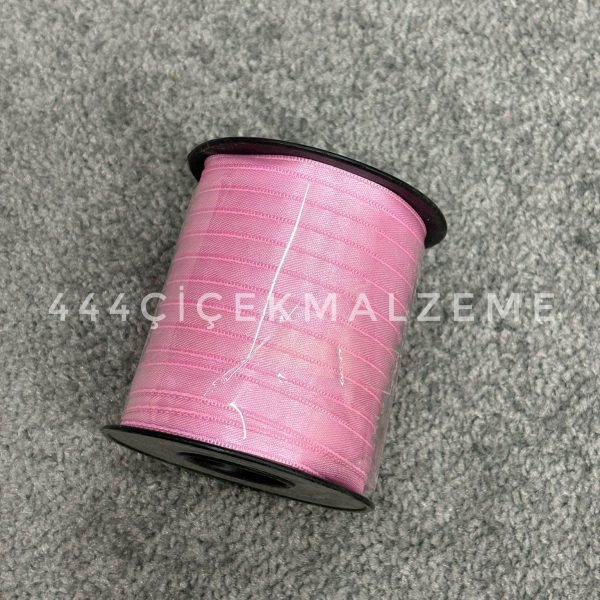 İnce Pembe Saten Kurdele 1 Cm