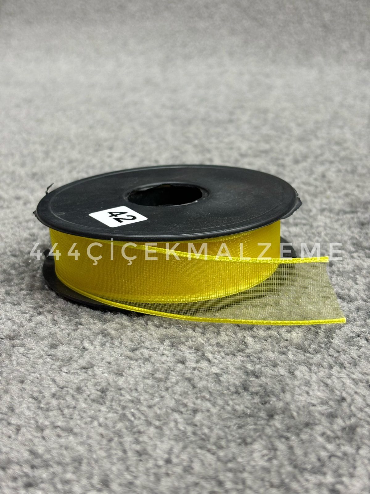 Sarı Şifon Kurdele 2.5 Cm - Görsel 1