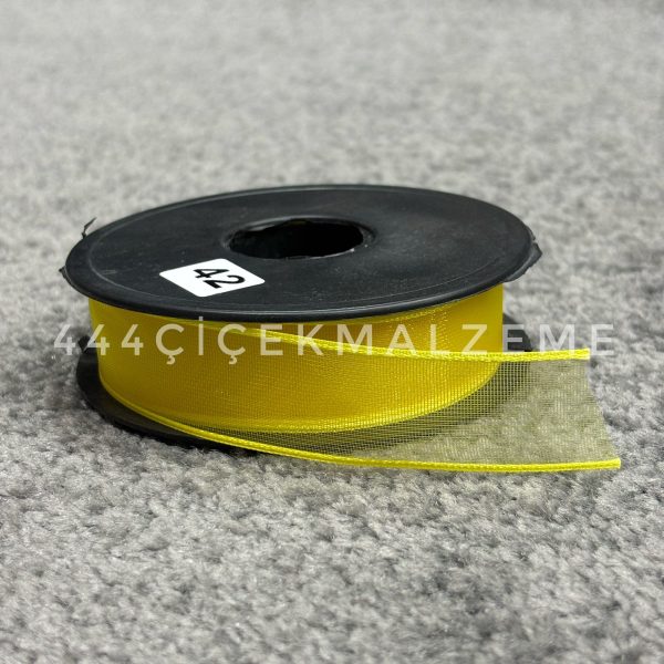 Sarı Şifon Kurdele 2.5 Cm