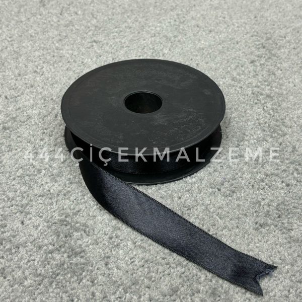 Siyah Saten Kurdele 2.5 Cm