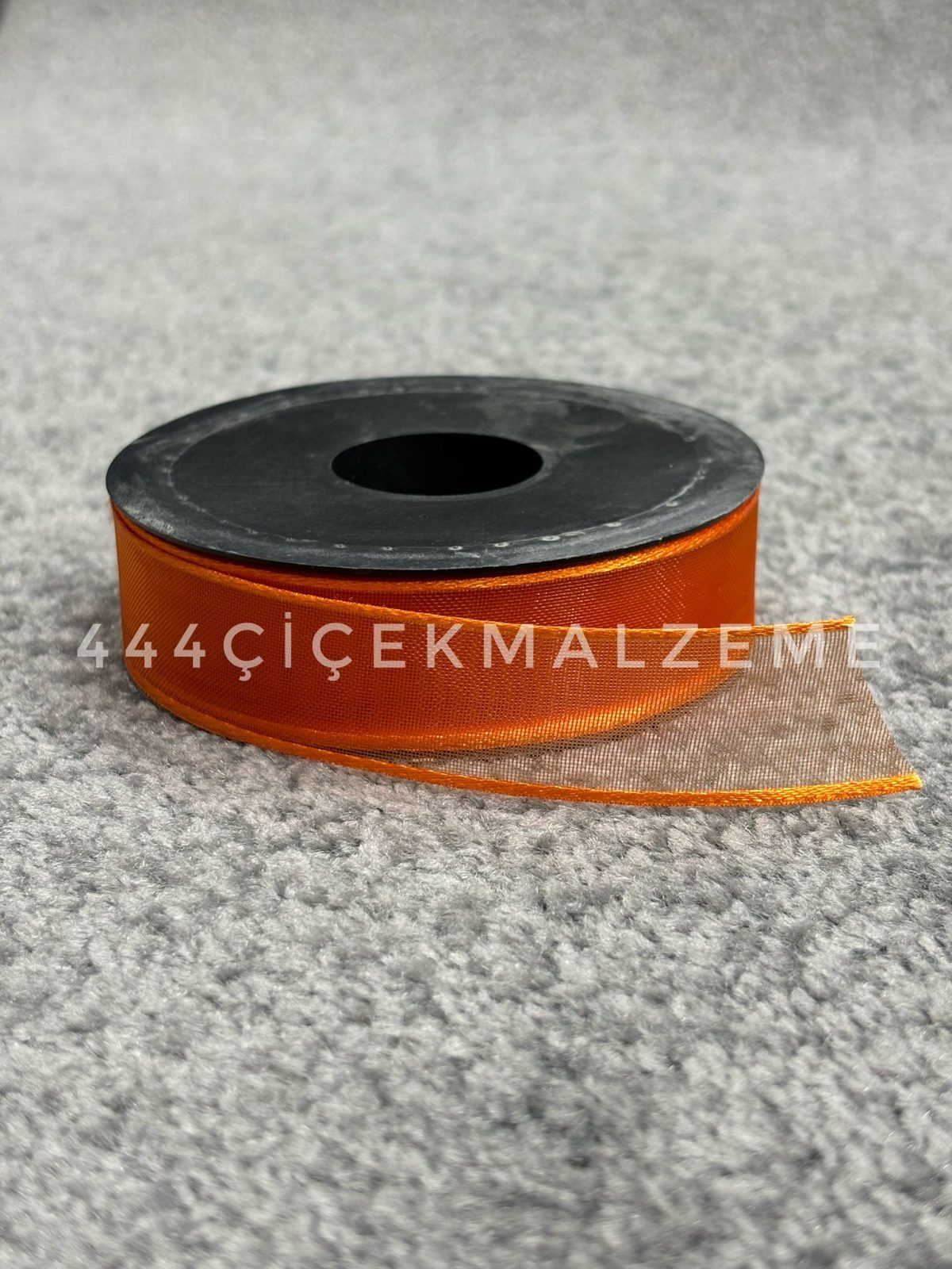 turuncu Turuncu Şifon Kurdele 2.5 Cm - Görsel 1