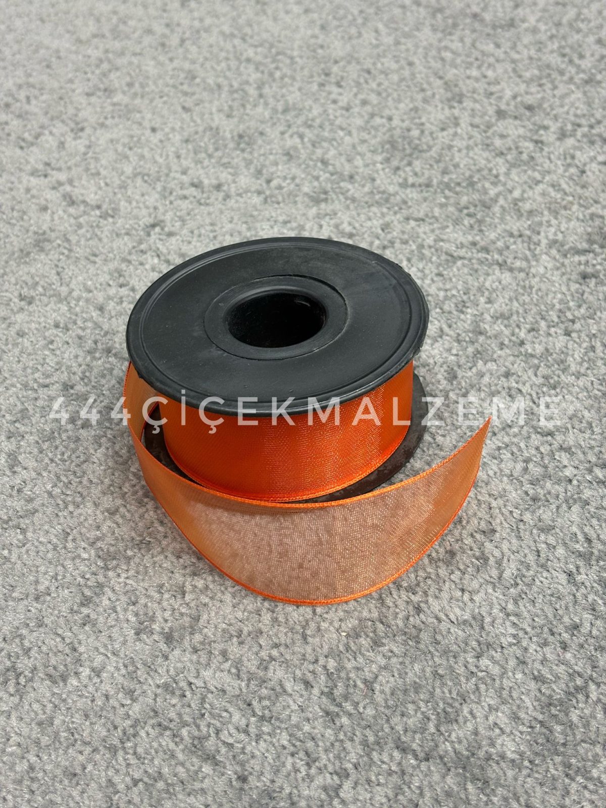 turuncu-4cm-şifon Kalın Turuncu Şifon 4 Cm - Görsel 1