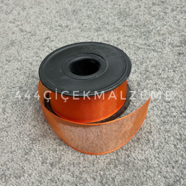 Kalın Turuncu Şifon 4 Cm